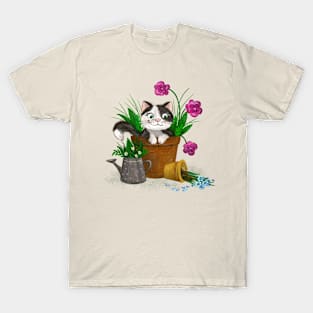 Cat in the Garden T-Shirt